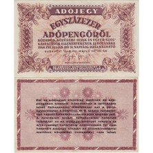 Banknoting Macaristan 100.000 Adopengö 1946 Çok Çok Temiz.