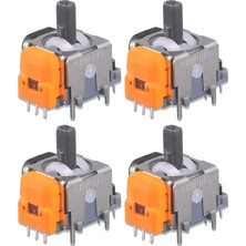 Pop Konsol 4 Adet Playstation 4 Uyumlu Manyetik Mıknatıslı Analog 3D Joystick Hall Sensör PS4 Kol Yedek Parça