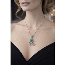 925 Ayar Gümüş Firuze Doğal Taş Kolye