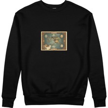 The Lucid Lab Avatar The Last Airbender Map Sweatshirt - Siyah