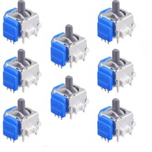 Pop Konsol 8 Adet Playstation 5 Uyumlu Manyetik Mıknatıslı Analog 3D Joystick Hall Sensör PS5 Kol Yedek Parça