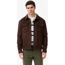 Nautica Erkek Kahverengi Regular Fit Süet Ceket J65016T.2HF