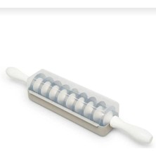 abnturk 9 Bıçaklı Çelik Mantı Merdanesi Pratik Mantı Kesme Aparatı 22 cm