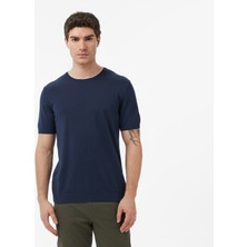 Nautica Erkek Lacivert Regular Fit Kısa Kollu Triko S65110T.4NV