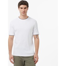 Nautica Erkek Beyaz Regular Fit T-Shirt V65370T.1BW