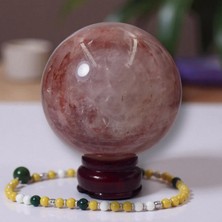 Doğaltaş Gül Kuvars Küre