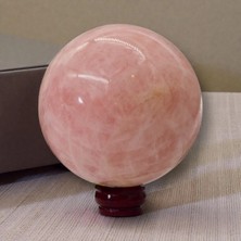 Doğaltaş Pembe Kuvars Küre