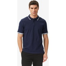 Nautica Erkek Lacivert Regular Fit Polo Yaka T-Shirt K65354T.4NV