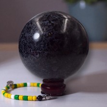 Doğaltaş Siyah Labradorit Küre