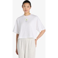 New Balance Vortex Performance Kadın Beyaz T-Shirt.wt