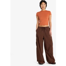 New Balance Woven Cargo Kadın Kahverengi Eşofman Altı.abj