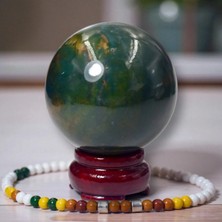 Doğaltaş Kan Taşı (Bloodstone) Küre