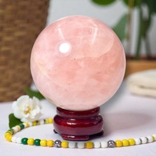 Doğaltaş Pembe Kuvars Küre