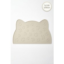 Siliconly %100 Silikon Kokusuz Plastik ve Pvc Içermez Kedi Beslenme Paspası Kedi Mama Matı