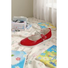 Enoch Kız Çocuk Ince Bantlı ve Taş Detaylı Babet