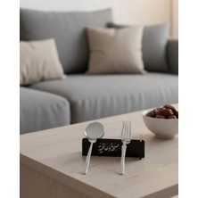 Teknodayım 3D Özel Baskı 6’lı Çatal Kaşık Tutucu Modern Sofra Aparatı
