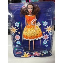 Pelüş Burada Oyuncak Bebek Örgü Kıyafetli