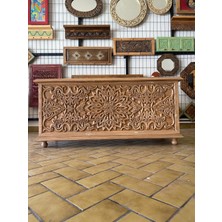 Ahşabın Ruhu Sandık Tipi Ahşap Oyma Konsol