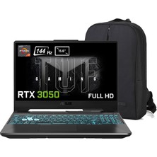 Asus Tuf Gaming A15 FA506NCG-HN206 C25 Gaming Amd Ryzen 7-7445HS 16 GB 4 Tb Rtx 3050 4gb 15.6" Fhd 144Hz IPS Windows 11 Home Gaming Laptop + Çanta