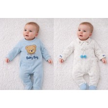 My Baby Kumsal CAYZENErkek Bebek Şapkalı 2 Adet Şık Kombin Tulum  0 - 3 ay 1097