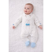 My Baby Kumsal CAYZEN Erkek Bebek Şapkalı Tulum 2li Set  0 - 3 ay 1097