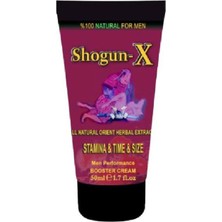 Shogun-X Extra Cream Erkeklere Özel Sertleşmeye ve Gecikmeye Etkili Krem 50ML