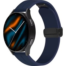 Samsung Galaxy Watch 7 / 6 / 5 / 4 Fe 40MM-44MM, Watch 6 Classic 43MM-47MM, Watch 5 Pro 45MM Uyumlu Manyetik Silikon Kordon – Magnetic Spor Kayış, Güçlü Mıknatıslı Premium Tasarım