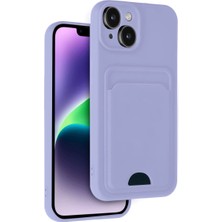 Starseven Iphone 14 Kılıf Kelvin Kartvizitli Silikon - Lila