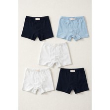 Erkek Çocuk 5'li Basic Çok Renkli Boxer