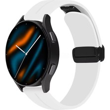 Samsung Galaxy Watch 7 / 6 / 5 / 4 Fe 40MM-44MM, Watch 6 Classic 43MM-47MM, Watch 5 Pro 45MM Uyumlu Manyetik Silikon Kordon – Magnetic Spor Kayış, Güçlü Mıknatıslı Premium Tasarım