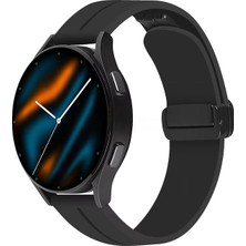 Samsung Galaxy Watch 7 / 6 / 5 / 4 Fe 40MM-44MM, Watch 6 Classic 43MM-47MM, Watch 5 Pro 45MM Uyumlu Manyetik Silikon Kordon – Magnetic Spor Kayış, Güçlü Mıknatıslı Premium Tasarım