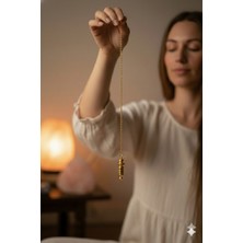 Spiral Doğal Pirinç Pandül- Enerji Çalışmalarına Özel