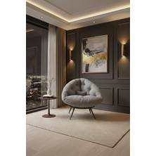 AVYNA Arvıon™ Exclusive Lounge Tekli Koltuk Berjer | Tv & Dinlenme Koltuğu | Yastıklı & Minderli - Gri