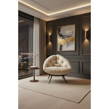 AVYNA Arvıon™ Exclusive Lounge Tekli Koltuk Berjer | Tv & Dinlenme Koltuğu | Yastıklı & Minderli - Krem