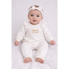 My Baby Kumsal CAYZEN Lottie Kız Bandanalı Tulum 1072 1116 3 - 6 ay