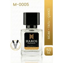 HAROS PARFUMEUR M-0005 Kalıcı Erkek Parfüm Edp 50 ml | Tatlı – Vanilyalı – Amber Koku