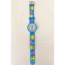 GTURK STORE Çiçekli Çocuk Kol Saati