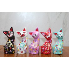 Yaman Market Ahşap 5'li Kedi Seti Model 2