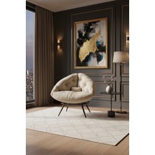 AVYNA Korvesa™ Exclusive Lounge Tekli Koltuk Berjer | Premium Tv & Dinlenme Koltuğu | Ithal Kumaş - Krem