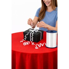 Erde Mini Party Store Pastel Beyaz Rafya Şerit 8mm x 5 Metre | Paketleme ve Balon Ipi