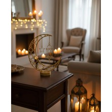 DS LLC Ieg ™ 3D Hilal Cami Dekor 20X20 cm Özel Baskı Masa Üstü Süs DSLLCRS-IEGK34