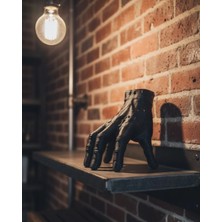 Femina Trendy 3D Siyah El Tasarım Dekor 17X16 cm Konsol ve Şömine Üstü Obje