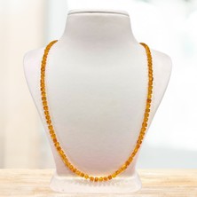 Doğaltaş Damla Kehribar Taşı Kolye (Sertifikalı Özel Seri)