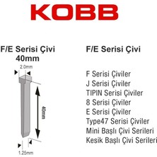 Timion Kobb KBZ40F 40 mm 2500 Adet Çivi