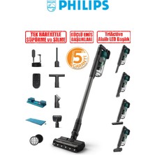 Philips XC6557/01 6000 Serisi Kablosuz Dikey Süpürge, Akıllı LED Başlık, Uzun Süren Temizlik