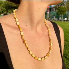 Doğaltaş Damla Kehribar Kolye (Sertifikalı Özel Seri)