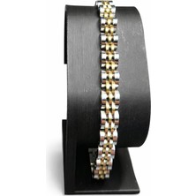 Asmentum Pimli Paslanmaz Erkek Çelik Bileklik