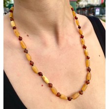 Doğaltaş Damla Kehribar Kolye (Sertifikalı Özel Seri)