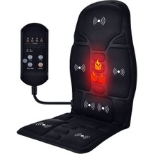 Plentiful Uzaktan Kumandalı Isıtmalı Titreşimli Çok Fonksiyonlu Koltuk Masaj Minderi Ev Araç ve Ofis Kullanımına Uygun