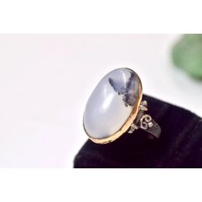 Doğaltaş Akik Gümüş Yüzük